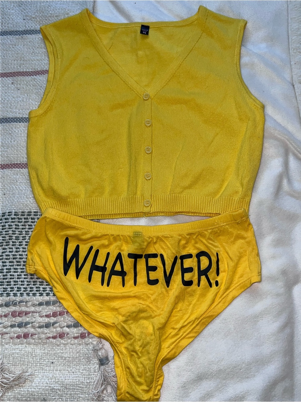 Dolls Kill Whatever Costume JUST UNDERSHIRT AND PANTIES